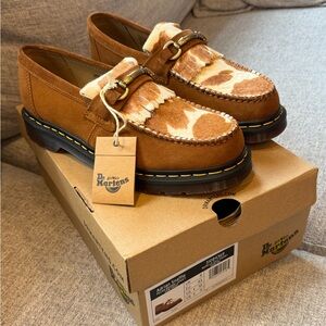 Dr. Martens Men's Adrian Snaffle Brown and Cream Loafers